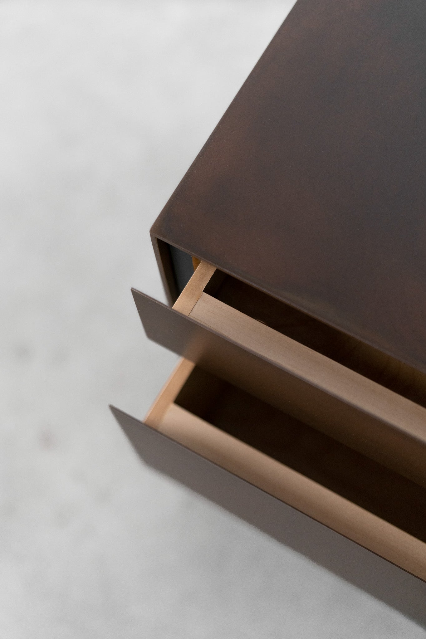 lola nightstand drawer close up