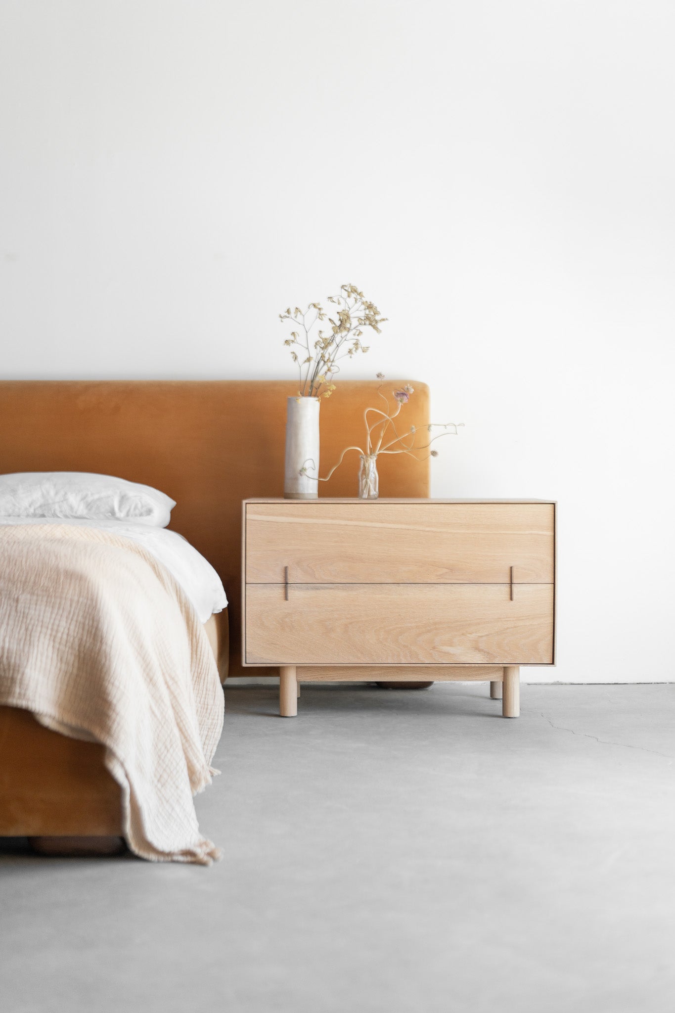 Nima Nightstand - full wood nightstand  