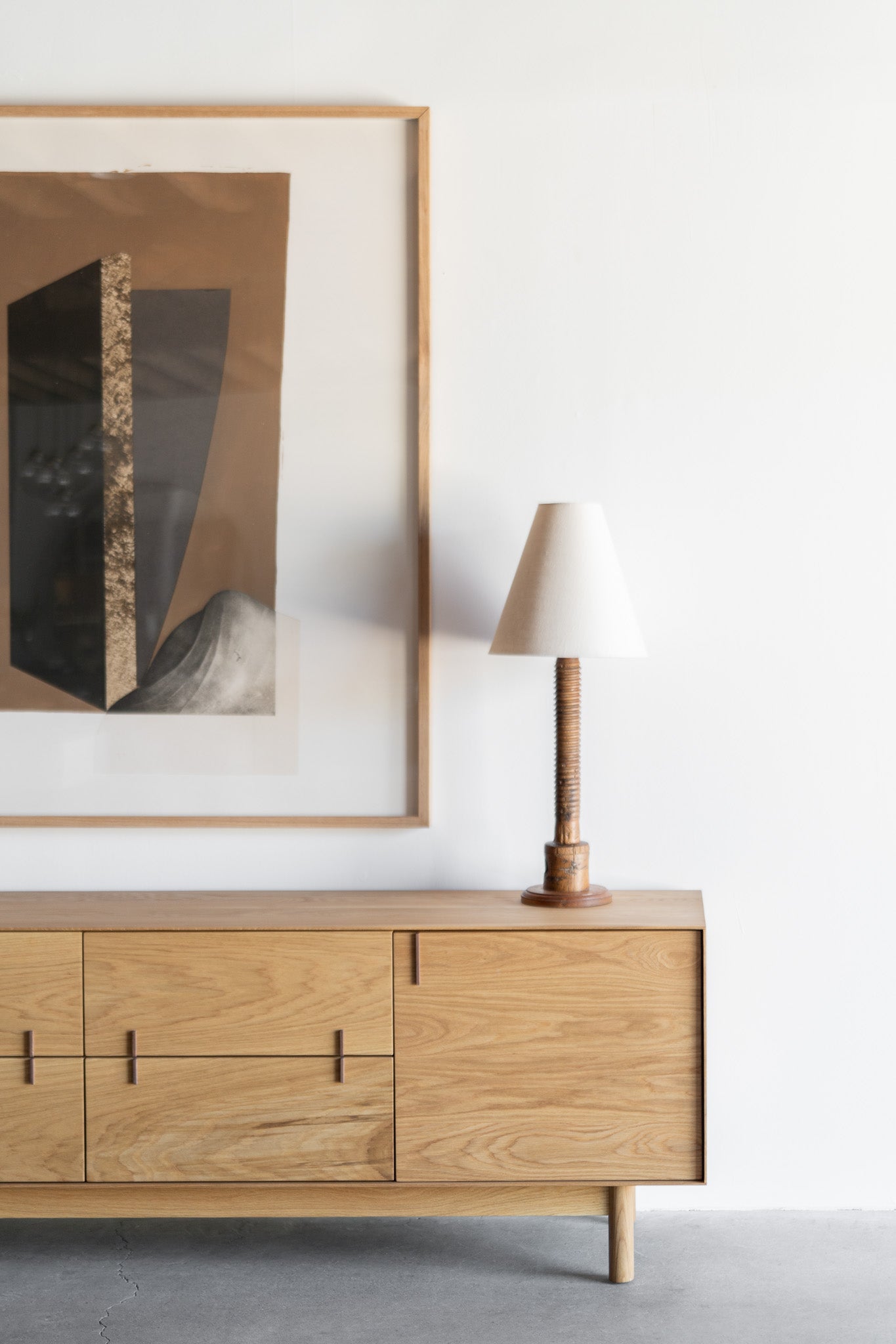 Nima sideboard - oak wood cabinet, styled