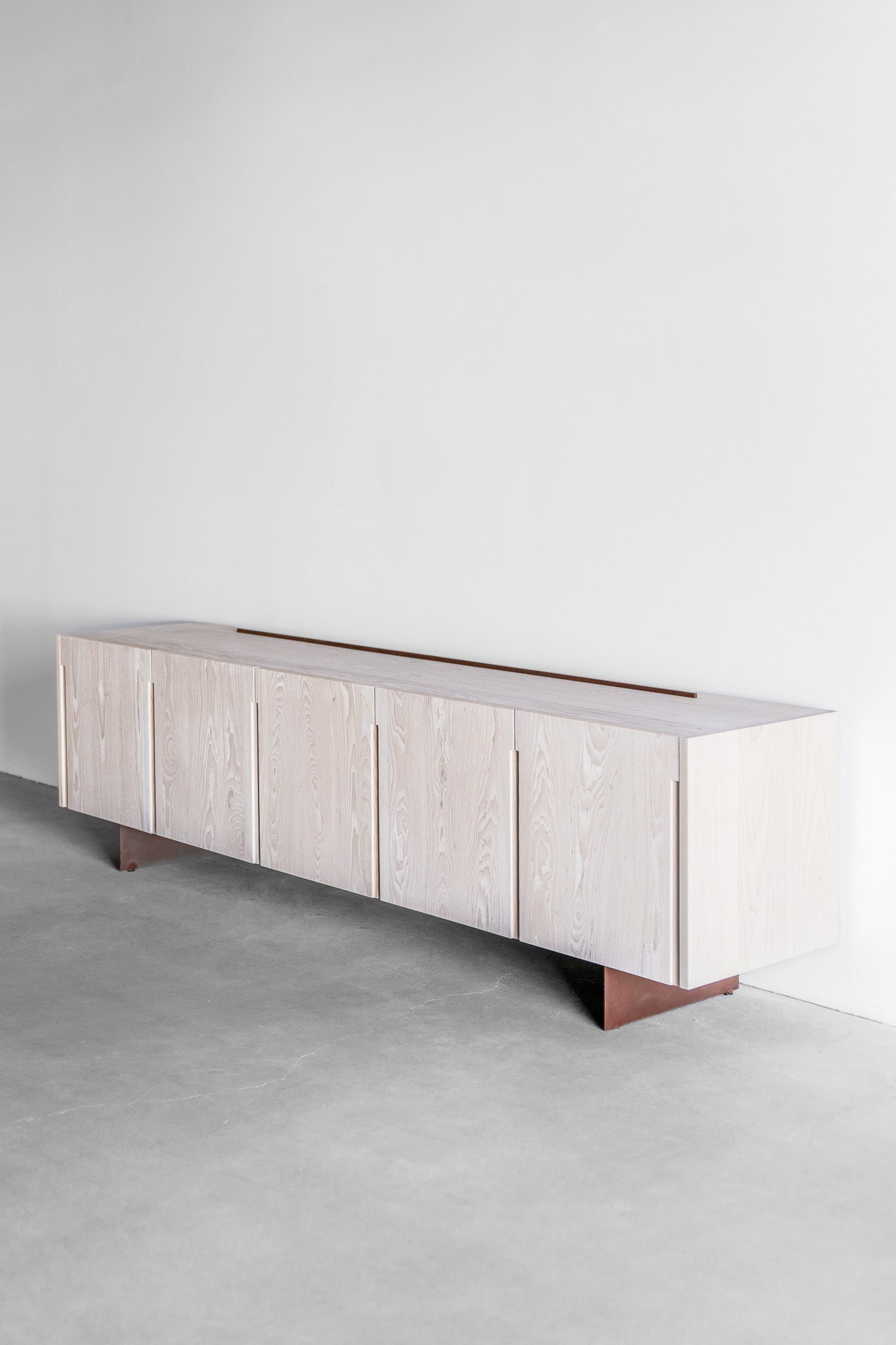 Rosa credenza- steel casing and wood cabinet