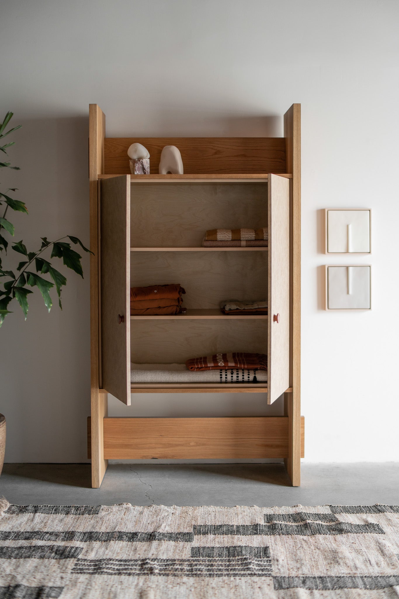 Carter Armoire- Full shot with open doors 