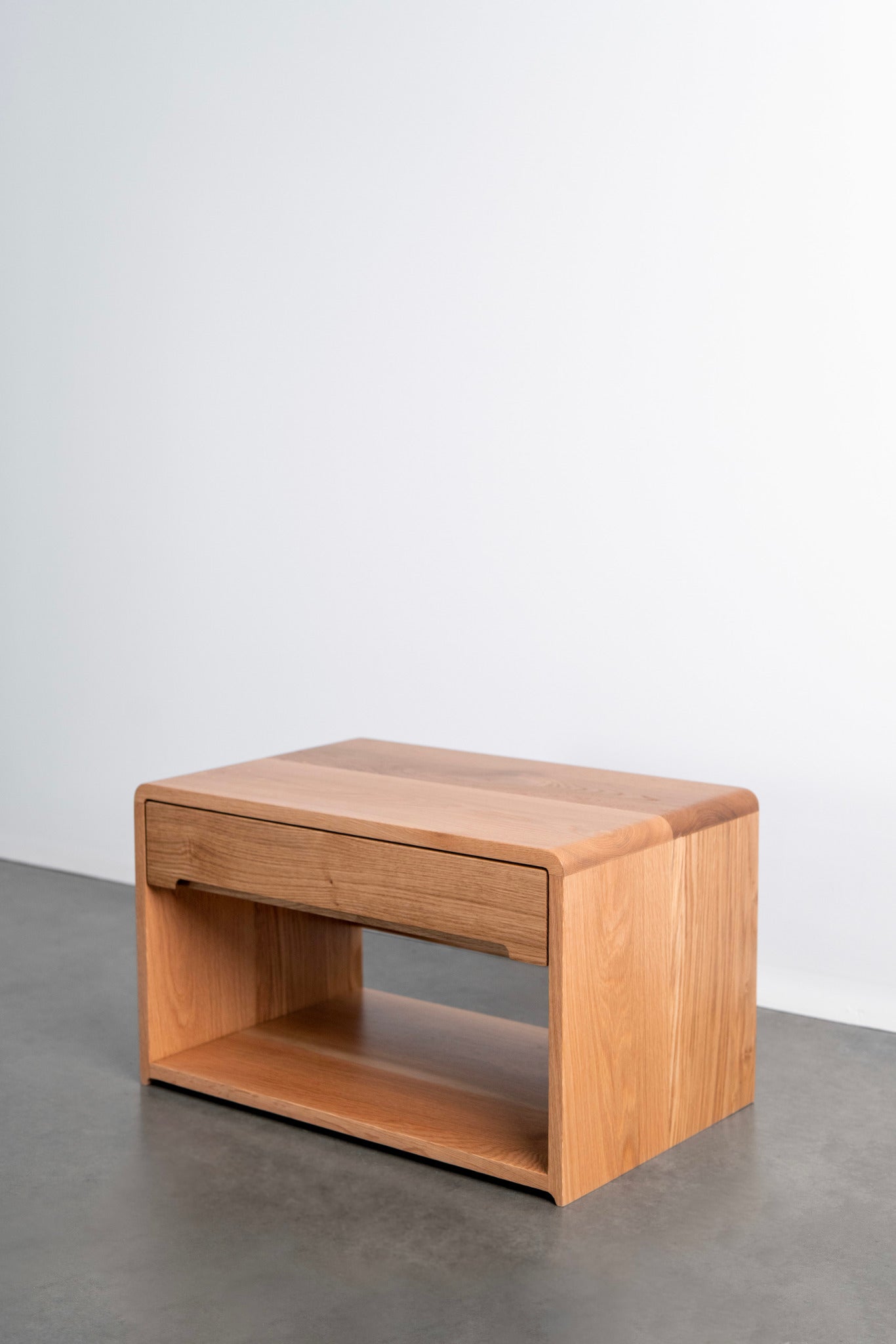 Carter nightstand- Oak nightstand full shot 