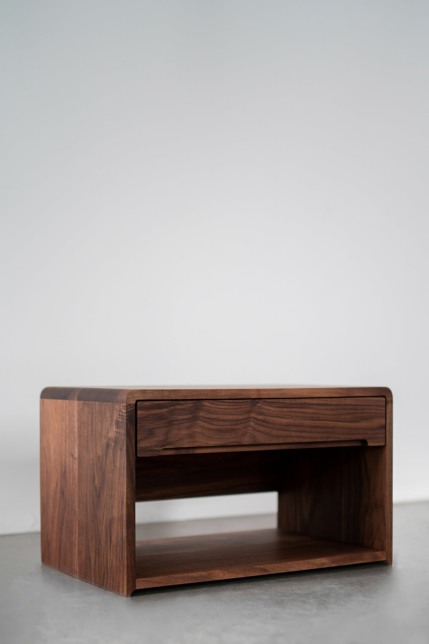 Carter nightstand - Walnut nightstand full shot 