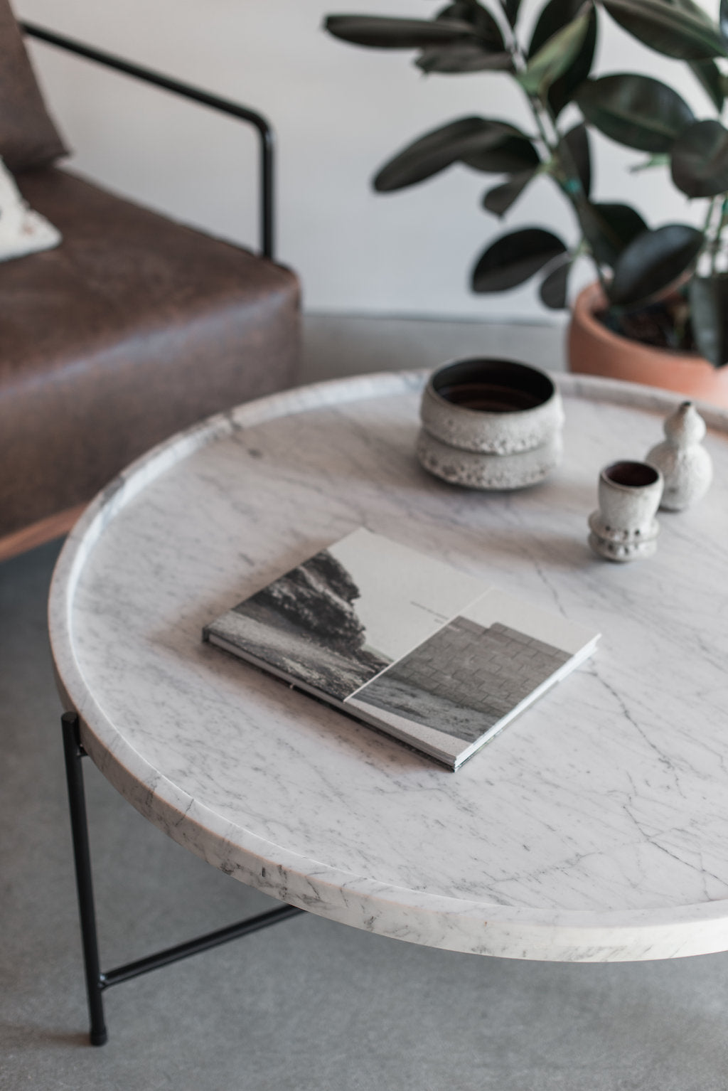 Marquina Coffee Table in Carrara