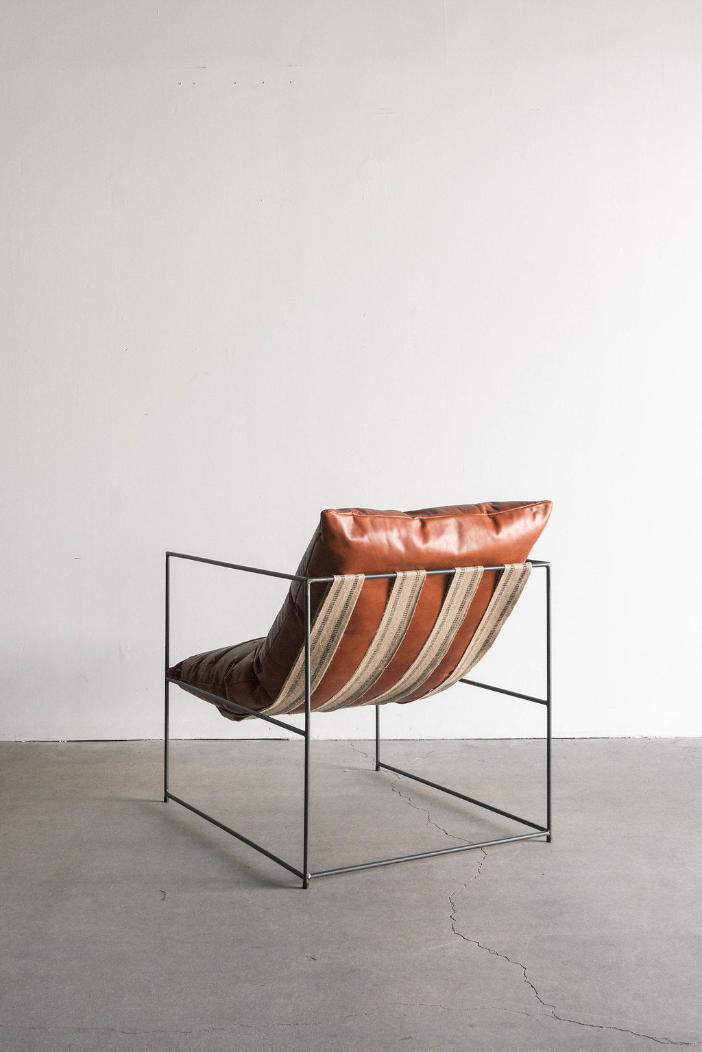 leather sierra chair rage - steel frame, rage leather cushion