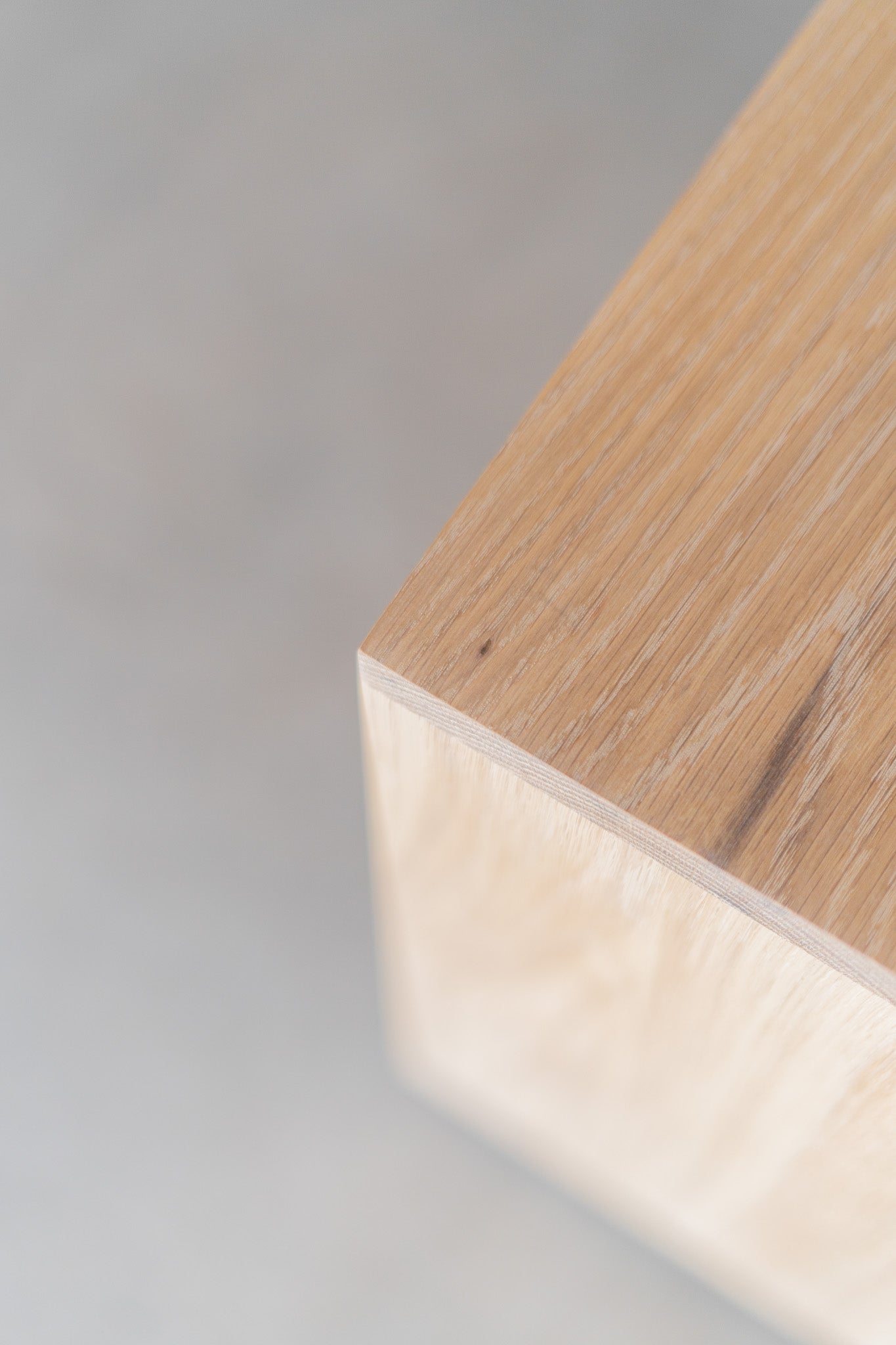 Faria nightstand -  close up on wood 