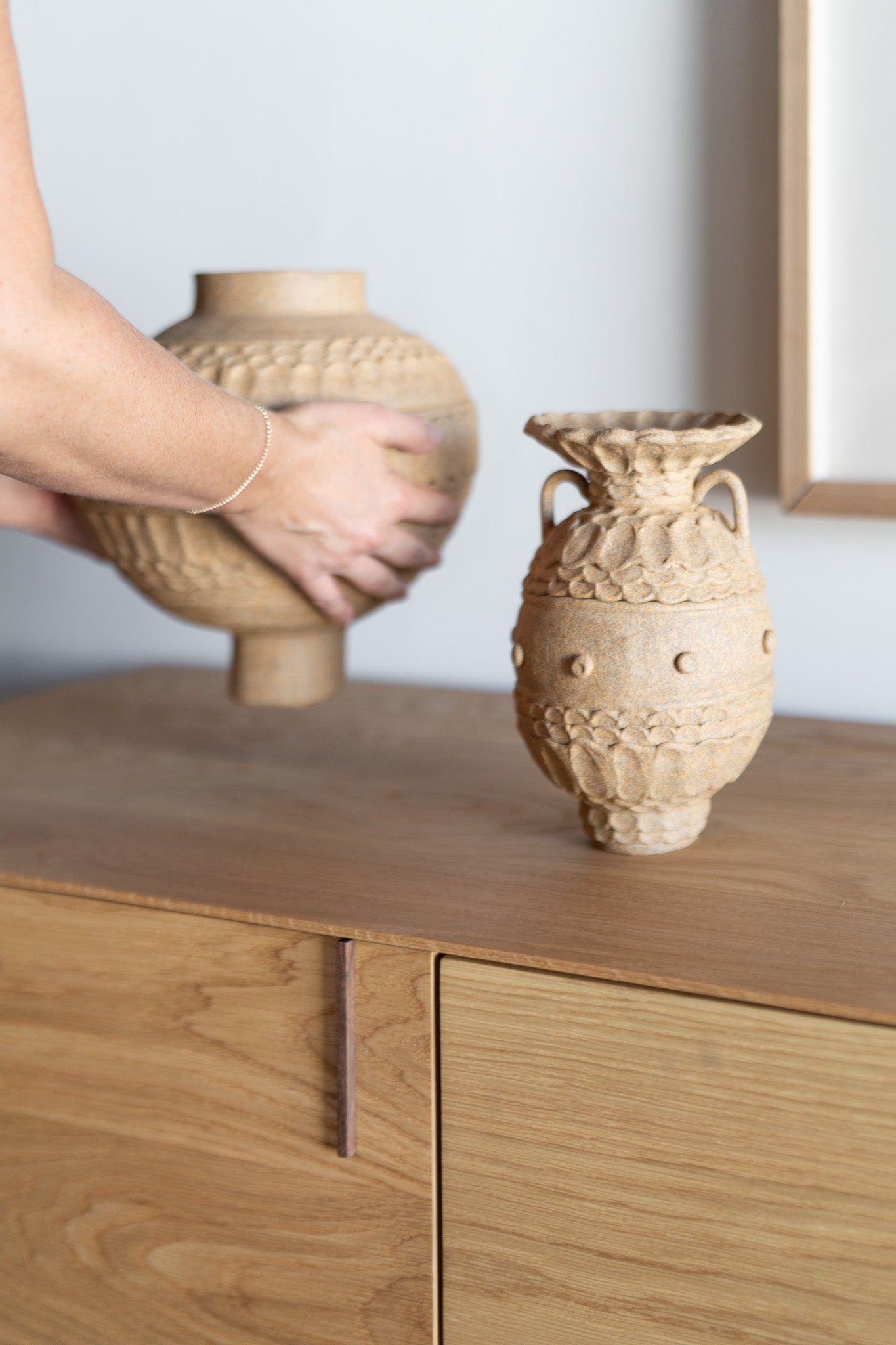 Nima sideboard - oak wood cabinet, styled 