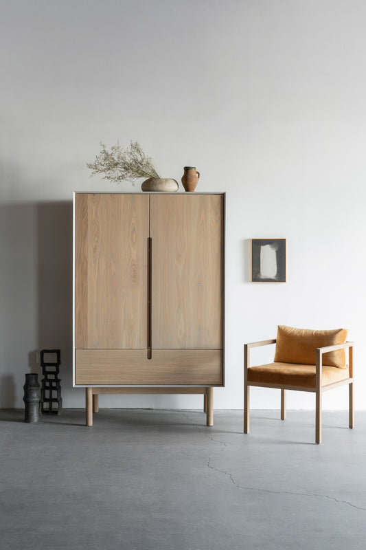 Olivos armoire - oak cabinet , styled