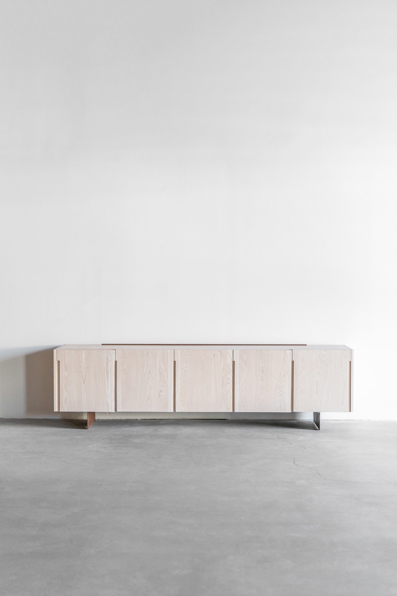 Rosa credenza- steel casing and wood cabinet