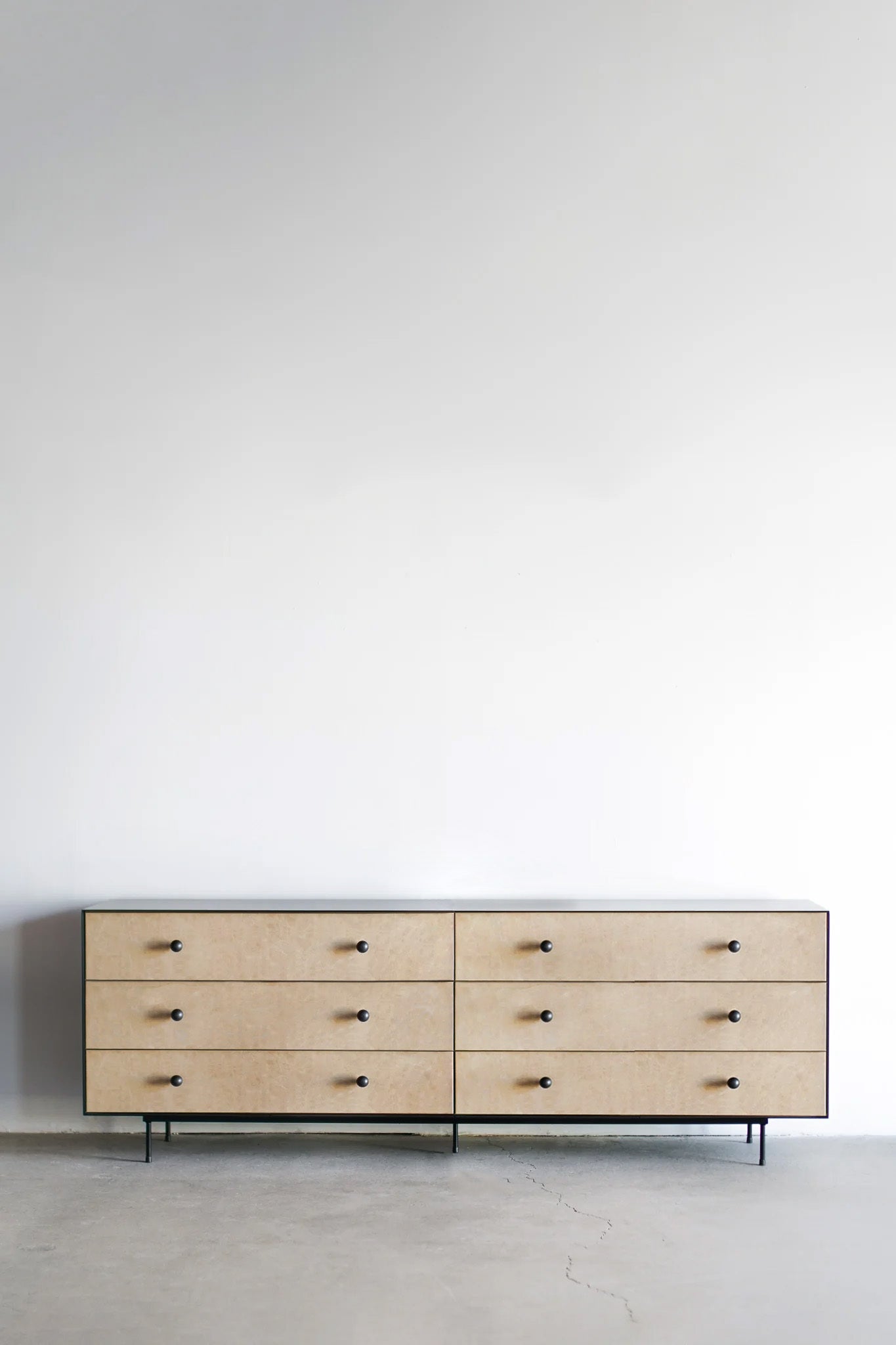 A solo image of the six drawer Norah Dresser with no styling