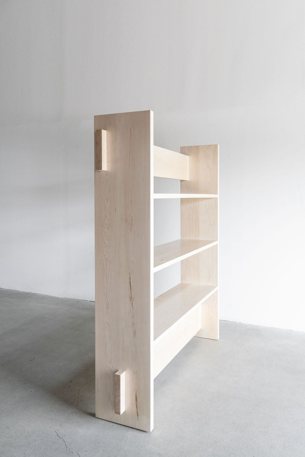 Carter bookcase side shot - wooden bookcase 