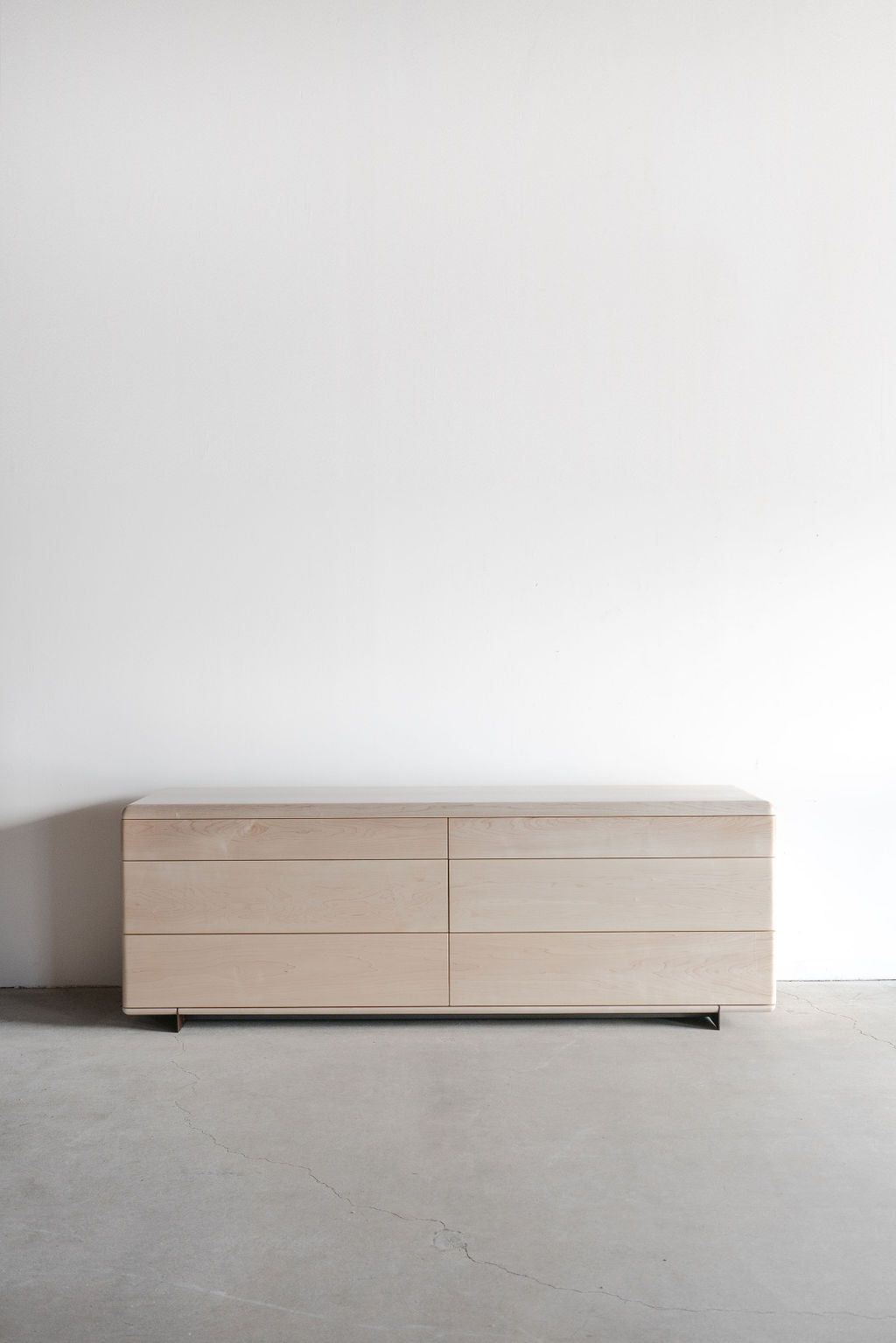 Carter dresser- bleached maple dresser full shot 