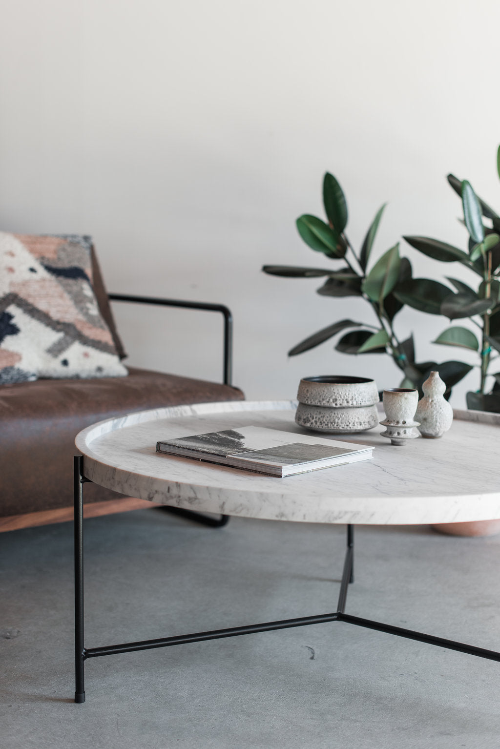 Marquina Coffee Table in Carrara