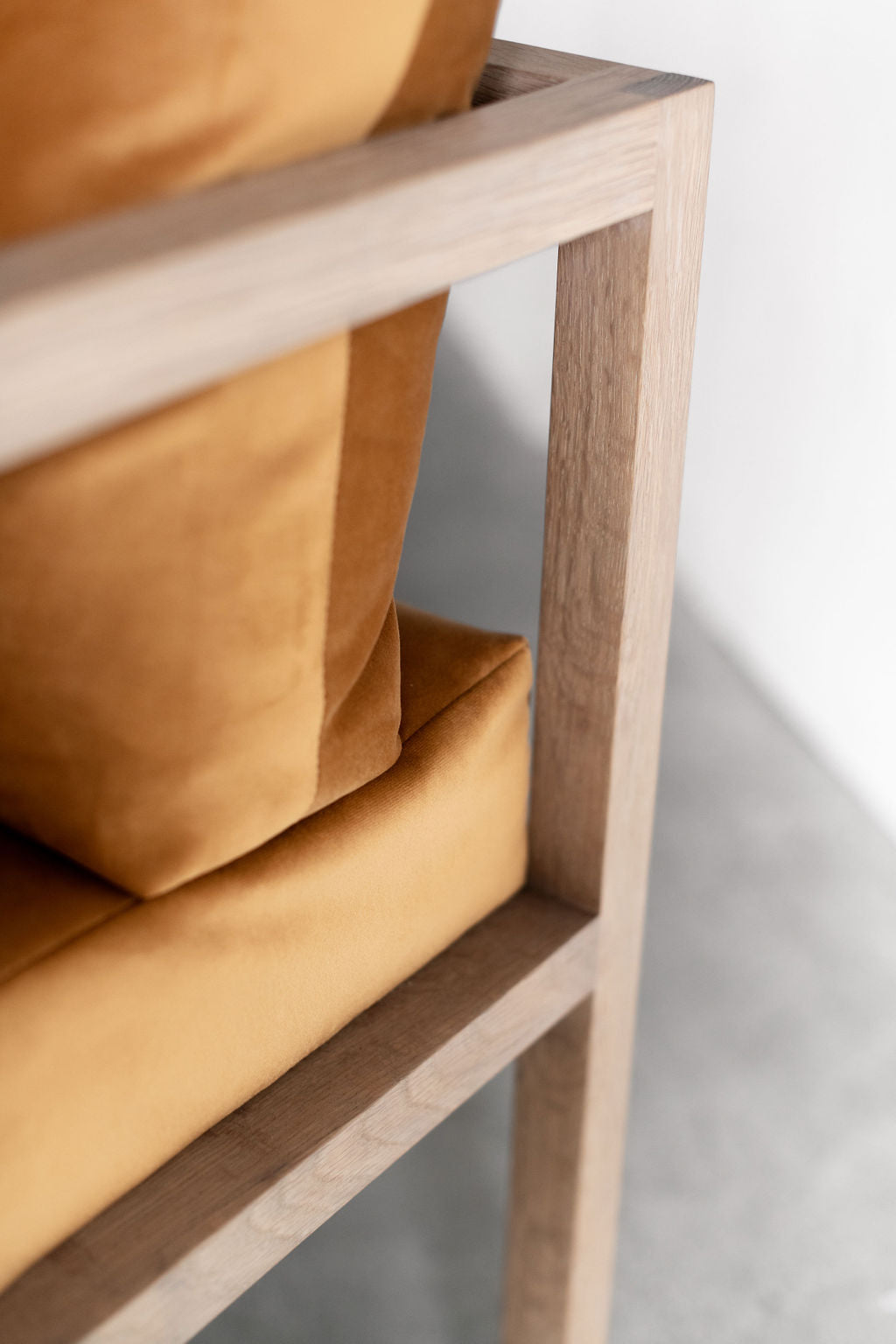 Eve dining chair - wood close up 