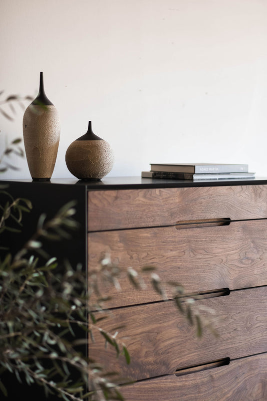 Kings dresser - steel casing with wood drawers 