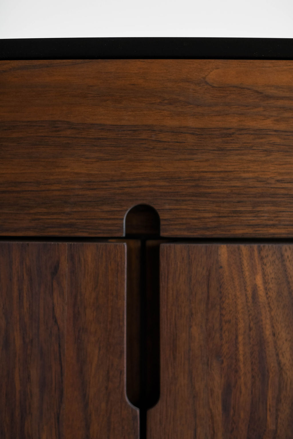 Kings nightstand - steel casing with wood door and drawer