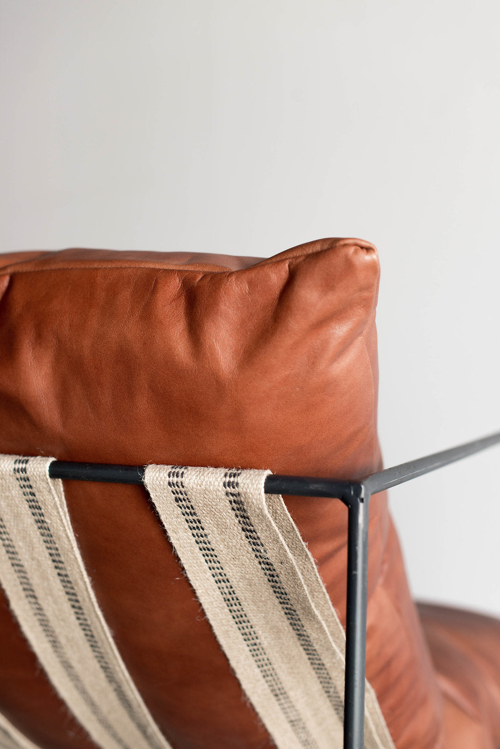 leather sierra chair rage - steel frame, rage leather cushion