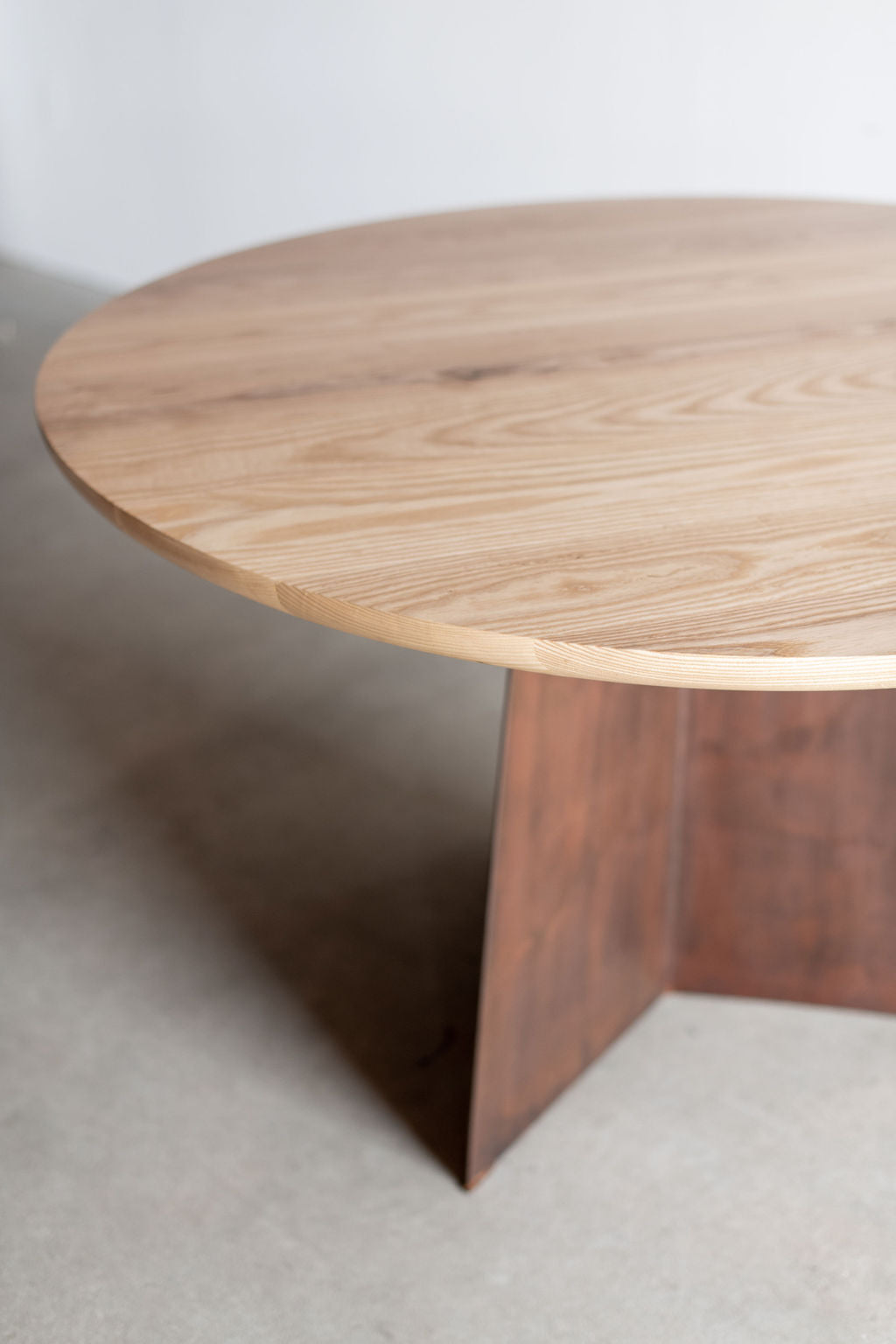 Tula Coffee table- steel legs with Oak wood top